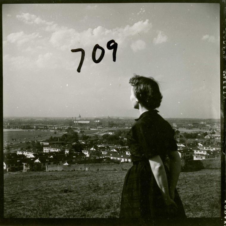 View of Washington, D.C. from St. Elizabeths. Photograph, 1955. A distant view of the urban landscape maintained separation between the hospital and the bustle and stress of the city. Courtesy U.S. National Library of Medicine. 