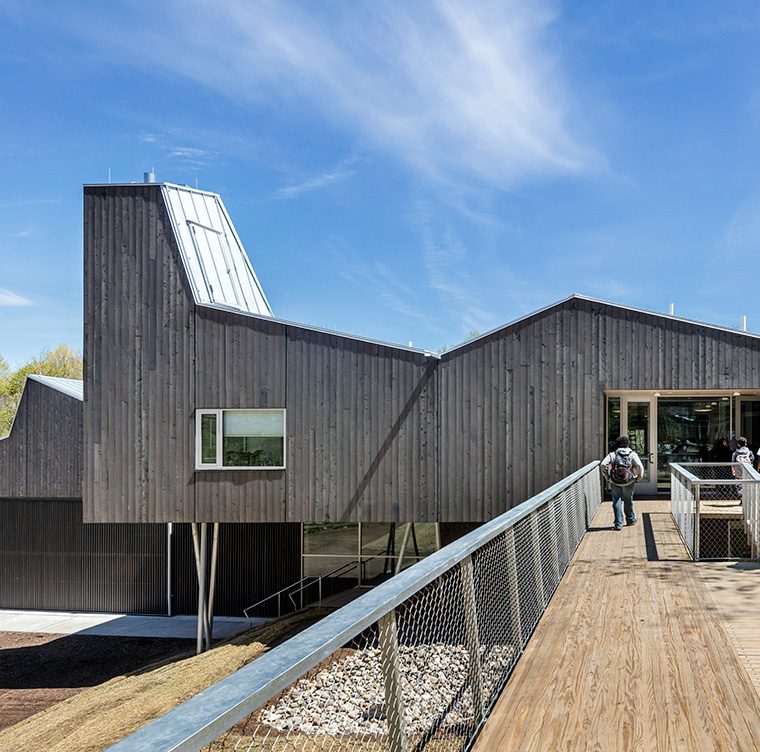 Common Ground High School, New Haven, CT, 2016. Photo: David Sundberg; ESTO. Courtesy Gray Organschi Architecture. 