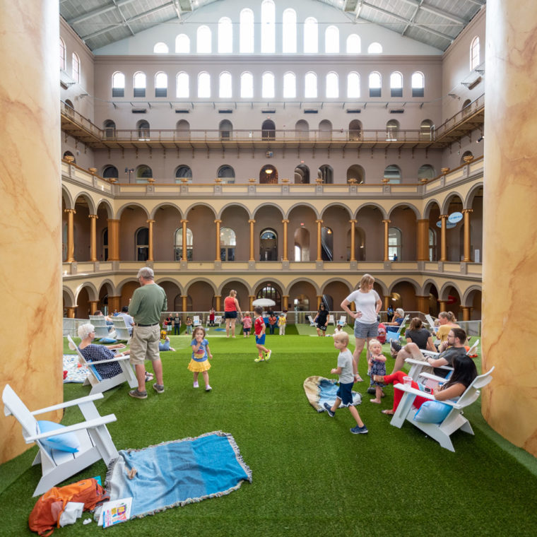 Lawn At The National Building Museum. Photos by Timothy Schenck. 