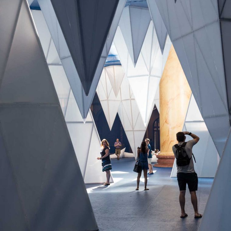 ICEBERGS at the National Building Museum, by James Corner Field Operations. Photo by Timothy Schenck. 