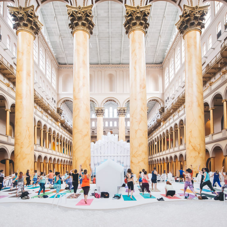 Daybreaker FUN HOUSE at the National Building Museum on Friday, July 6th in Washington. 