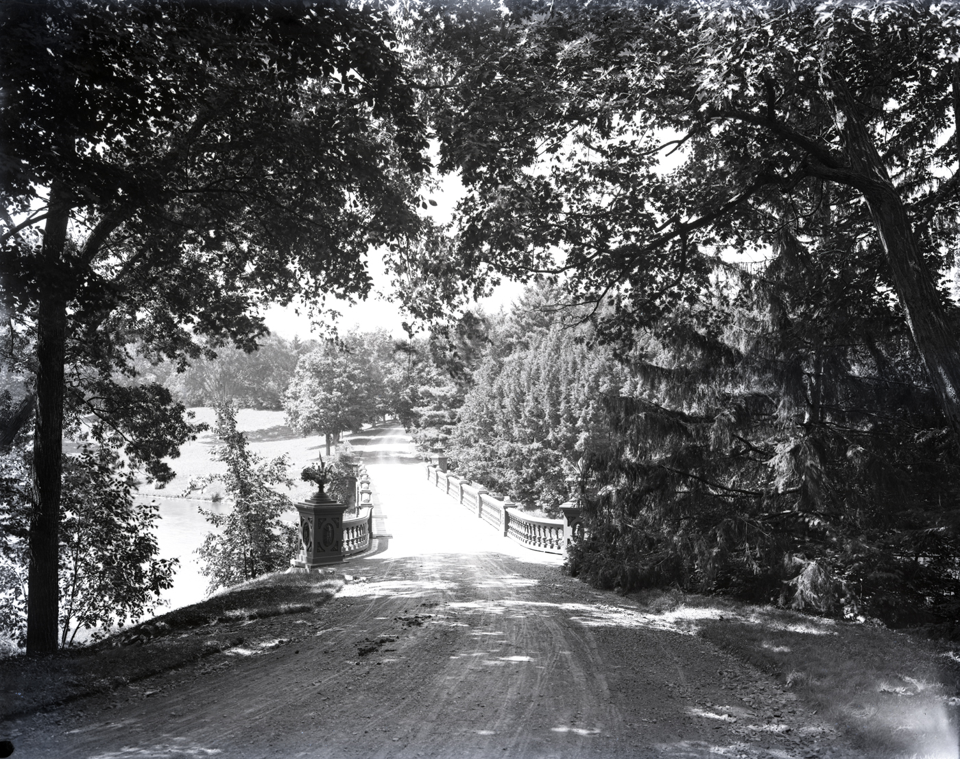 Ellerslie House Bridge Over Lake