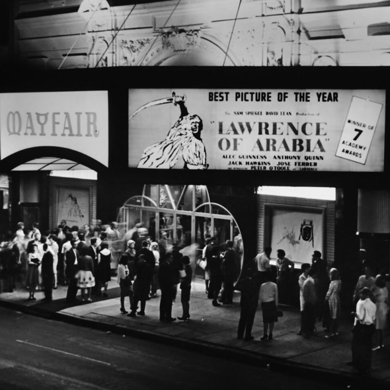 Lawrence of Arabia premiere, Mayfair, 1963. Courtesy of the Don Gunther Collection. 