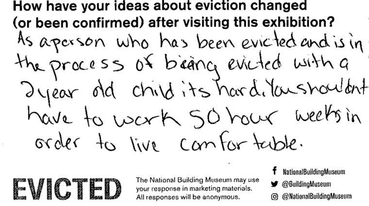 As a person who has been evicted and is in the process of being evicted with a 2 year old child it’s hard. You shouldn’t have to work 50 hour weeks in order to live comfortable.