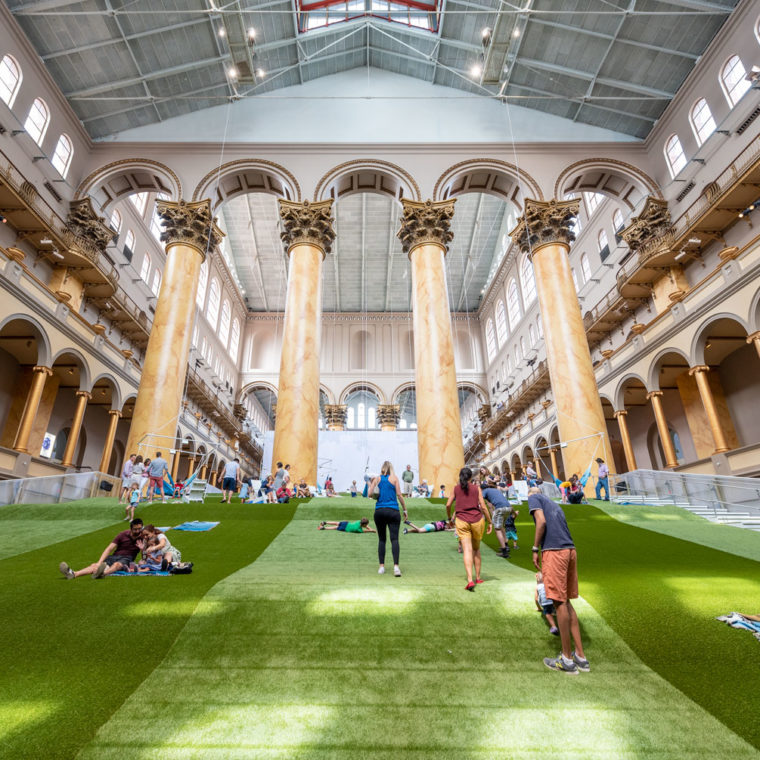 Lawn At The National Building Museum. Photos by Timothy Schenck. 