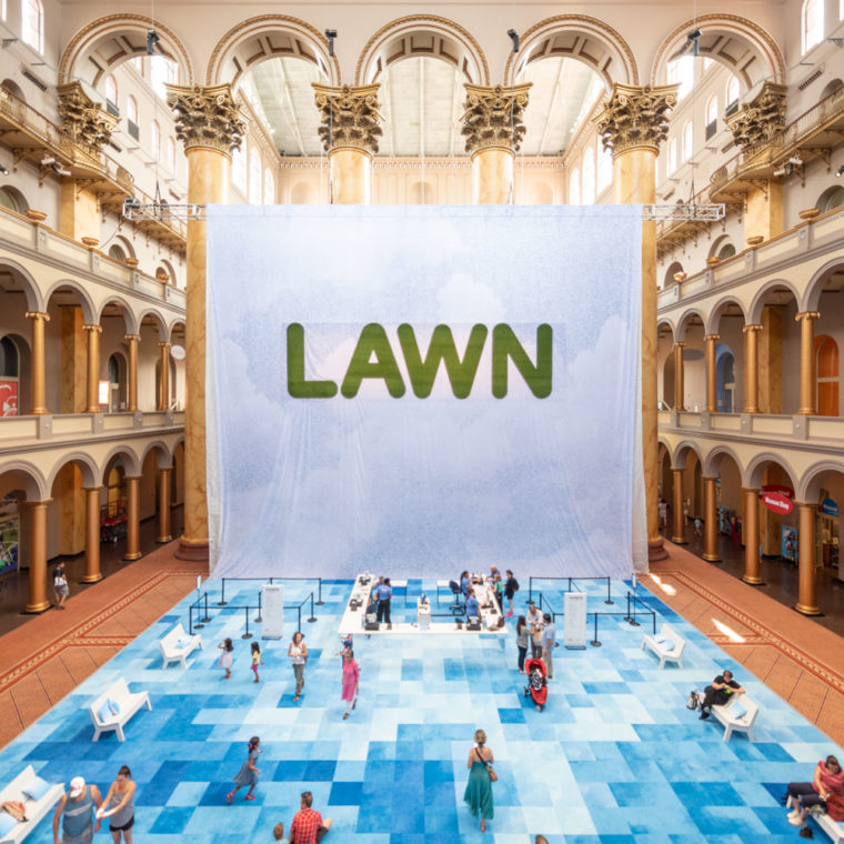 Lawn At The National Building Museum. Photos by Timothy Schenck. 