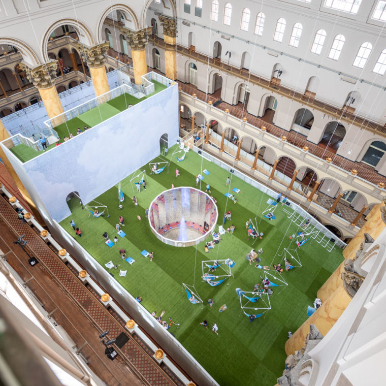 Lawn At The National Building Museum. Photos by Timothy Schenck. 