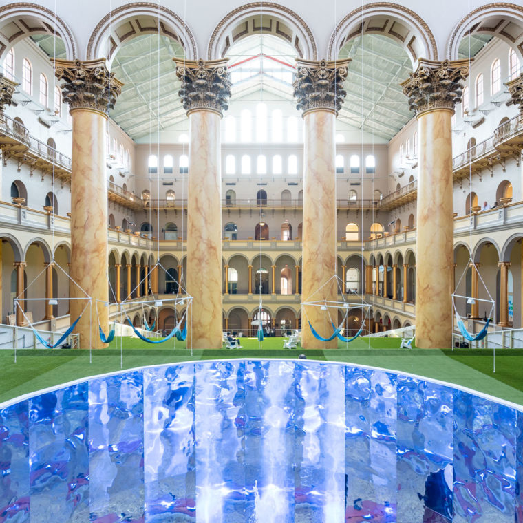 Lawn At The National Building Museum. Photos by Timothy Schenck. 