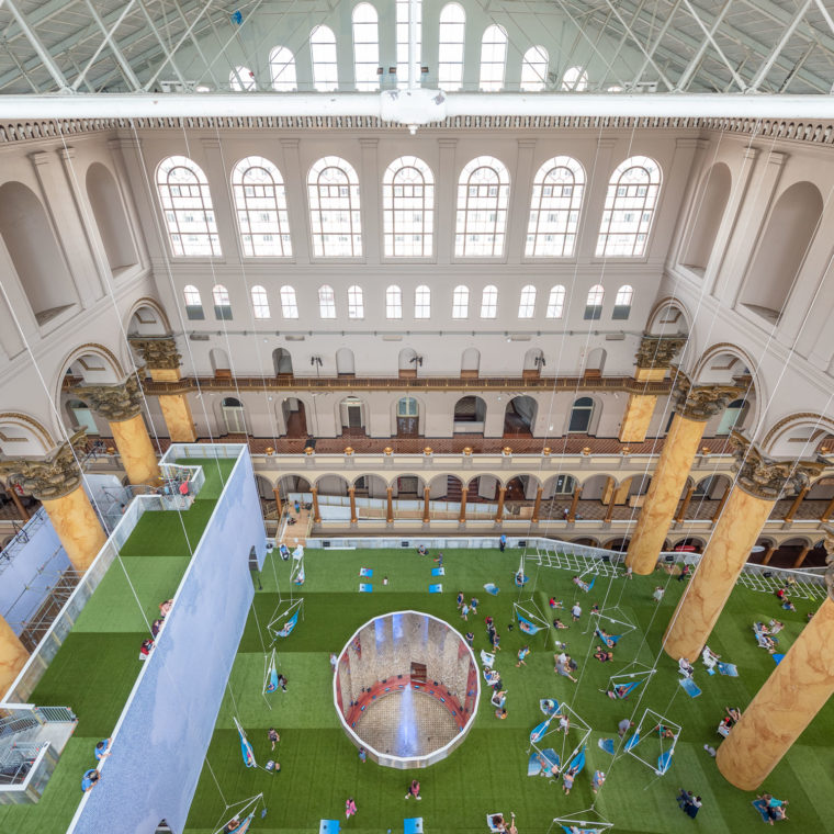 Lawn At The National Building Museum. Photos by Timothy Schenck. 