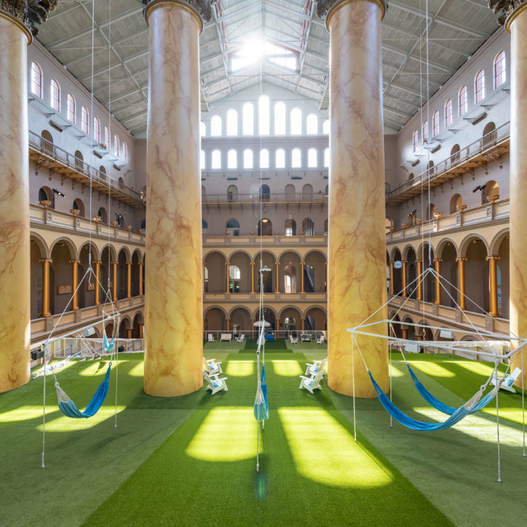 Lawn At The National Building Museum. Photos by Timothy Schenck. 