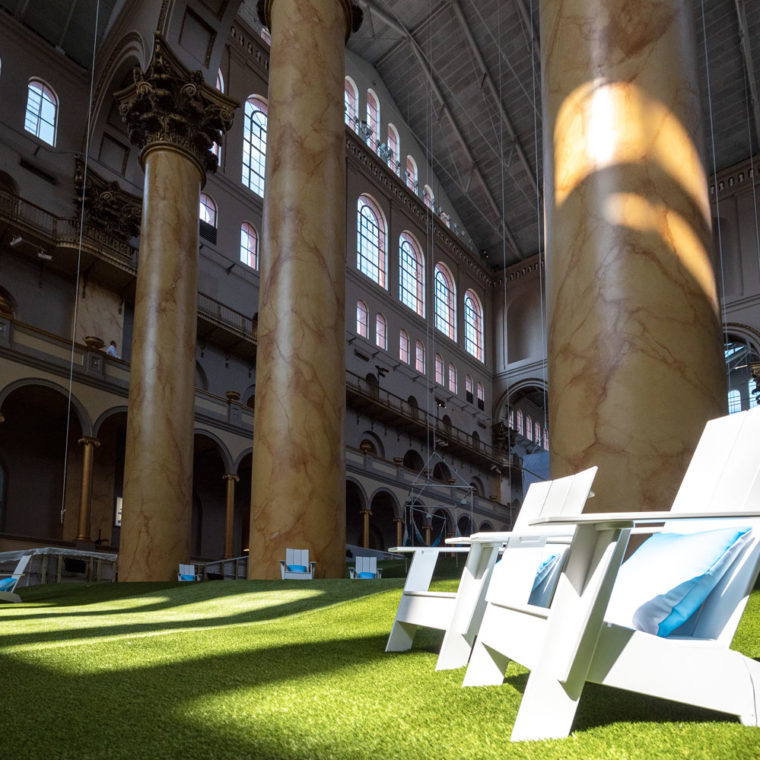 Lawn At The National Building Museum. Photos by Timothy Schenck. 