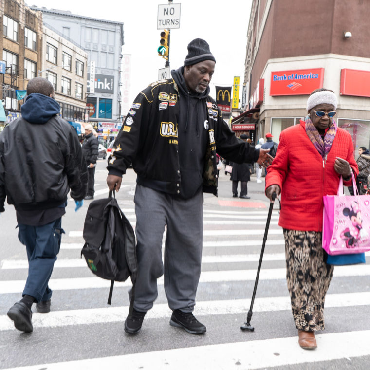 March 19, 2020: Crossing East 149th Street at Third Avenue, Bronx, New York. © Camilo José Vergara 