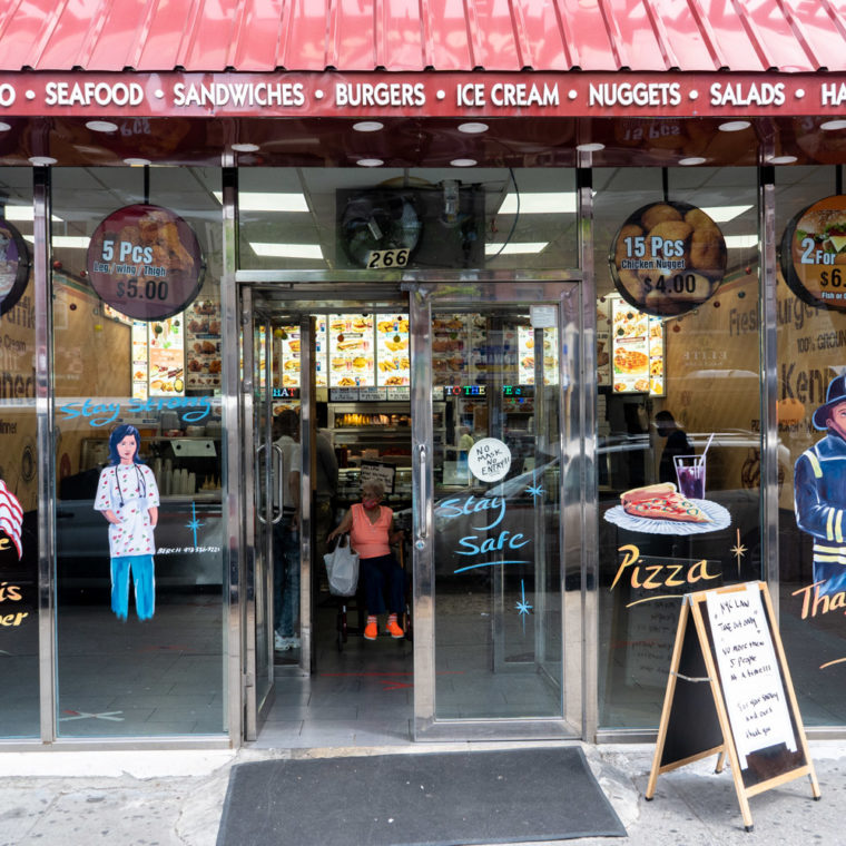 May 27, 2020: “We Are All in This Together” mural at Kennedy Fried Chicken, 266 Willis Avenue, Bronx, New York. © Camilo José Vergara 