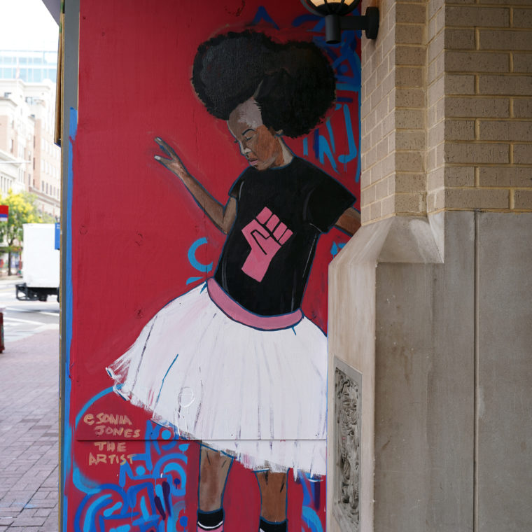 Gallery Place Murals 16: Little Black Girl, by Sonia Jones 