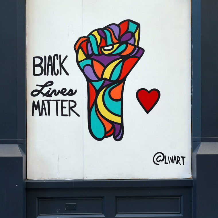 Gallery Place Murals 8: Black Lives Matter, by Luther Wright 