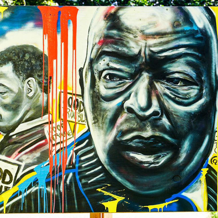 Big Six Murals 1: John Lewis, by Shawn Perkins 