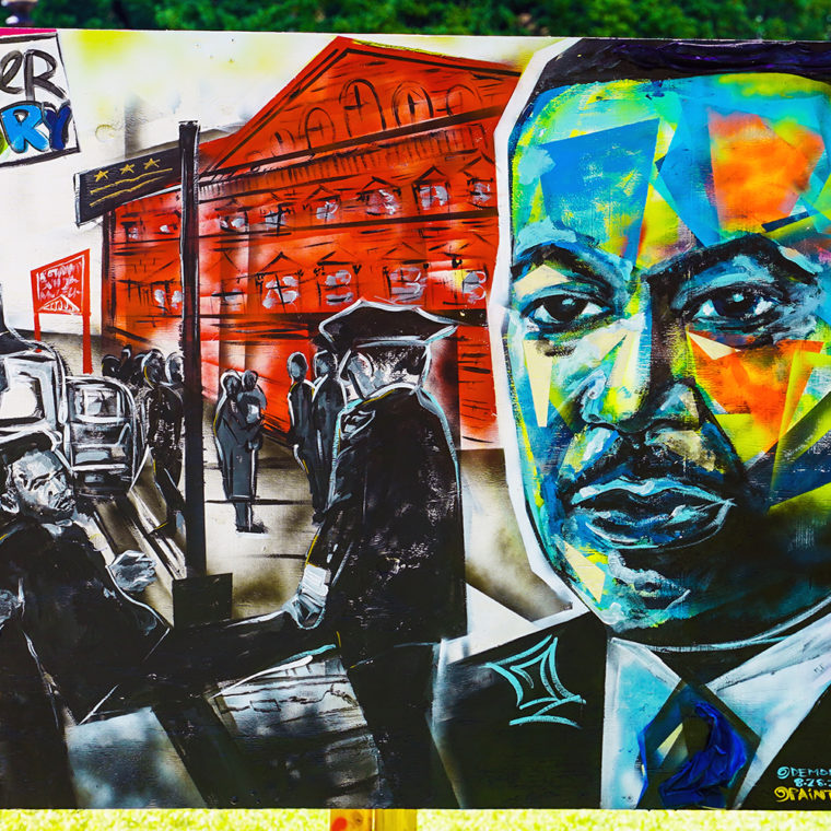 Big Six Murals 2: Dr. Martin Luther King Jr., by Demont Pinder 