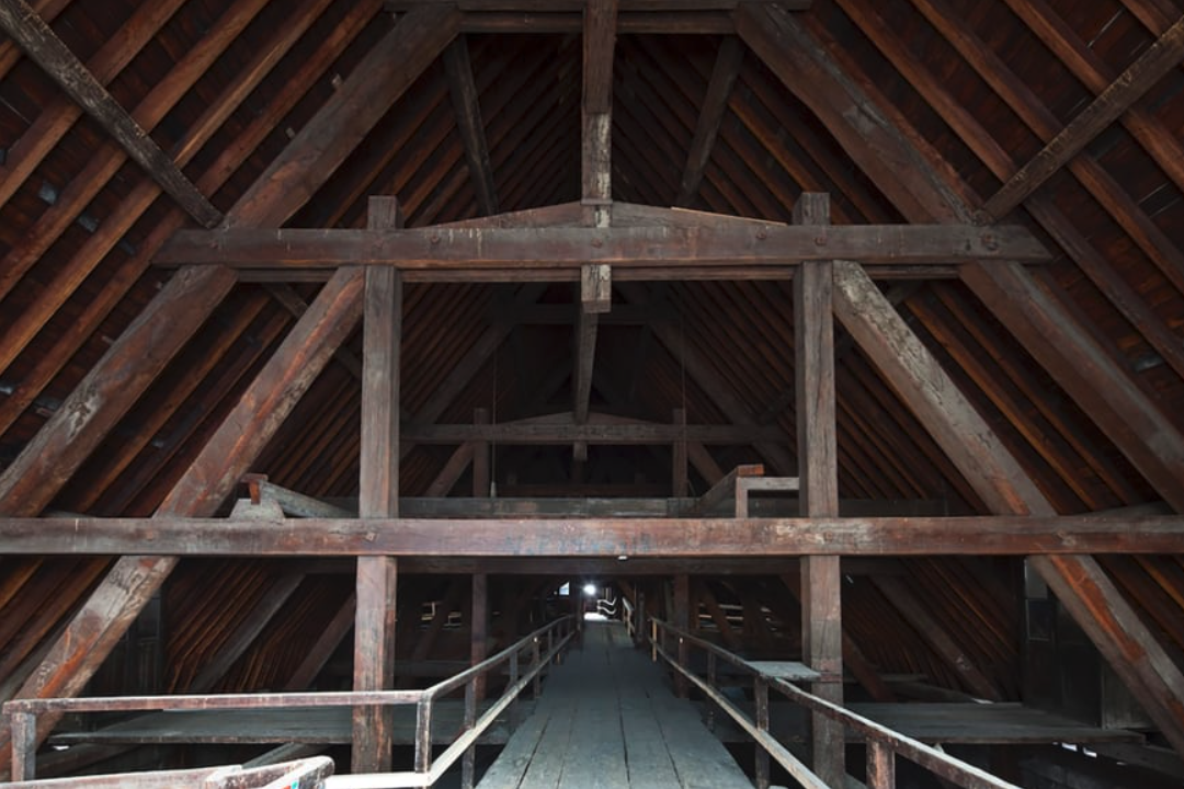 Trusses in the Notre-Dame de Paris cathedral, prior to the 2019 fire. Courtesy Notre-Dame de Paris/Maurice De Sully Association.