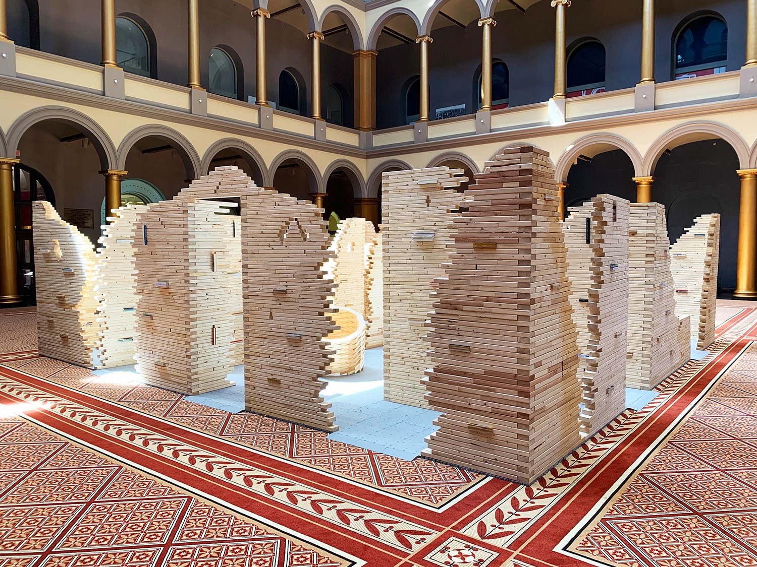 Maze of Knowledge, designed and built by D.C.-area sculptor and educator Foon Sham.